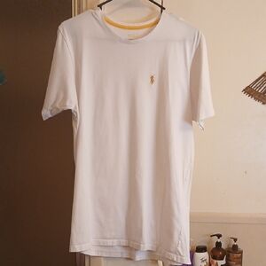 Polo by‎ Ralph Lauren Classic White Tee. Mens Sz.M